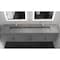 Castello Usa Nile 84-inch Gray Vanity Set with Gray Top and Gold Handles CB-MC-84G-GLD-2053-GR - alternate 2